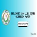 TS LAWCET 2026 LLB 5 Years Question Paper with Solution Pdf